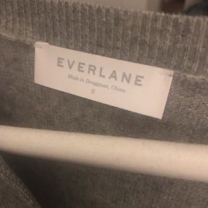 Everlane cashmere gray cardigan S